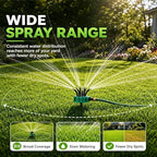 Garden Sprinkler | 360 Degree Rotating Water Saving Kit,Garden Sprinklers Irrigation System Kit,for Outdoor Home Commercial Residential Gardening Planting - Image 4