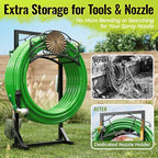 Heavy Duty Garden Hose Holder Stand with 4 Spikes Outdoor Hose Holder - Image 2