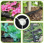 Soaker Hose 50ft -5/8 Round Rubber Garden Soaker Hoses, Heavy Duty Irrigation Drip Hose, Water Seeper Soaking Hose for Gardens, Flower Beds And Lawn Yard - Image 4