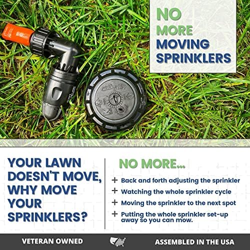 QSK-745 In-Ground 5-Inch Pop-Up Adjustable Sprinkler 5-Pack With Quick Hose Connectors And Splitters - Image 2