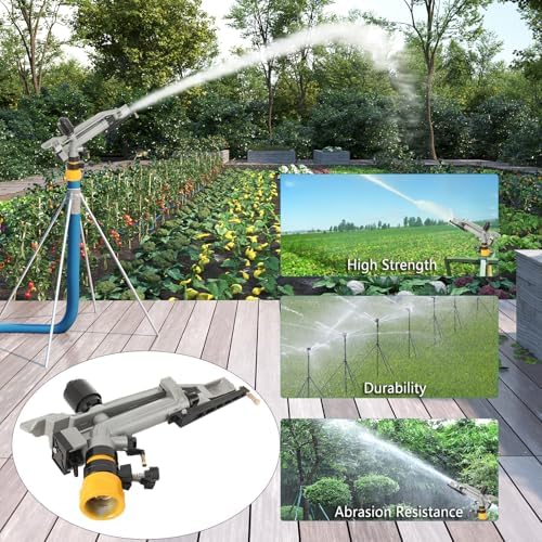 1.5" Agriculture Farm Irrigation Sprinkler Lawn Sprinkler 360° - Image 3