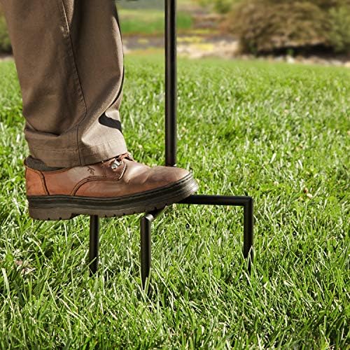 Liberty Garden Products 122-KD Galvanized Star Hose Stand, Black - Image 3