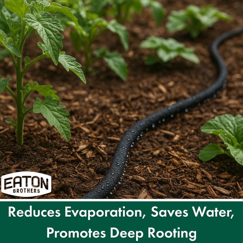 Eaton Brothers Bulk Soaker Hose – 100 ft, 1/4" Inner Diameter – Flexible Drip Watering Line for Gardens, Raised Beds & Landscaping – Durable, No-End Design for Custom Length Systems - Image 6