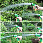 Garden Hose Pipe Spray Gun- Water Spray Gun Soft Grip Handle Multi Pattern Water Sprayer Watering Irrigation Garden Accessories (Color : Blue) - Image 4