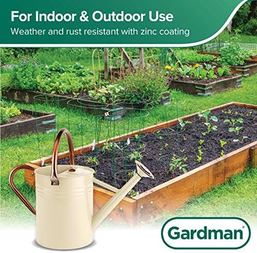 Gardman R34898 1 Gallon Watering Can, Vintage Cream - Image 6