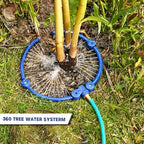 2Pcs 360° Tree Water System Tree Watering Ring 20 Inch Circle Sprinkler and Irrigation System Targeted Water with Y Hose Splitter for New Tree Outdoor Plants Raised Garden Beds Shrubs (Blue, Large) - Image 6