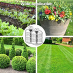 Metal Gentle Flow Watering Soaker Sprinklers, 2 Pcs Bubbler Sprinkler Heads, Aluminum Alloy 3/4-15Nh Thread Diffuser Flood Nozzles with Filter Screens & Sealing Tape for Garden, Yard - Image 7