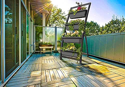 Outland Living 6-Ft Raised Garden Bed - Vertical Garden Freestanding Elevated Planter with 4 Container Boxes - Good for Patio or Balcony Indoor and Outdoor - Perfect to Grow Vegetables Herbs Flowers - Image 2