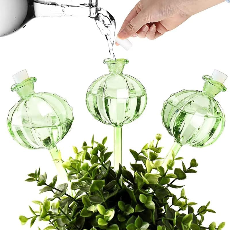 Simulated Glass Automatic Plant Watering Bulbs Shape Flower Plant Water Dripper Lightweight Plant Device Drip(C 2pcs) - Image 3