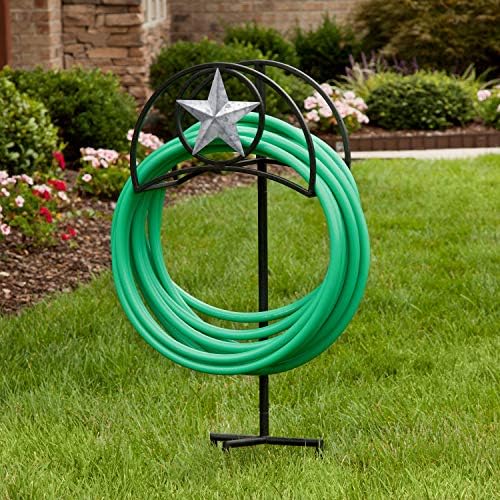 Liberty Garden Products 122-KD Galvanized Star Hose Stand, Black - Image 2