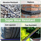 50 FT Garden Hose, Flexible No Kink Heavy Duty Garden Water Hose Flex Copper Bullet Collapsible Washer Rubber Hose 5/8" Soft Lightweight Outdoor Waterhose Manguera Para Jardin - Image 5