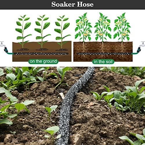 5/8 Inch 100 FT Soaker Hose for Garden, Lawn Irrigation - Image 3