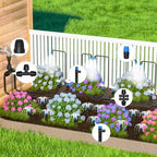 MIXC 230FT Quick-Connect Drip Irrigation System Kit + MIXC Rechargeable 2-Zone Water Timer - Image 2