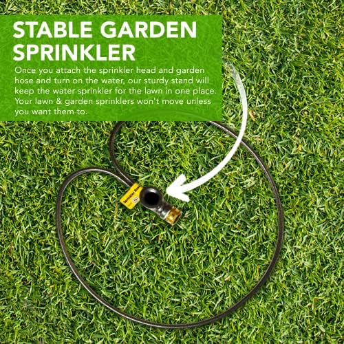 Yard Butler Ring Base Sprinkler Stand, Lawn Care Tool, 3/4" Head, 2 Pack - Image 5