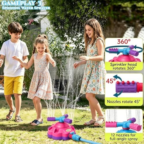 4-in-1 Upgraded Water Baseball Sprinkler Toy for Kids 3 4 5 6 7 8Boy Girls - Image 5