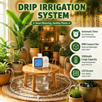 Vacation Plant Watering Devices & Indoor Irrigation Kit, Automatic Drip System with Adjustable Drippers for Indoor Outdoor Garden, Waters 15 Plants - Image 3