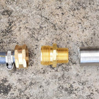 SIGURANTA Garden Hose Connector Adapter,3/4" GHT male and 1/2" NPT male Connectors, Brass Repair Fittings, for female Hose to female Hose (10 Pack) - Image 6