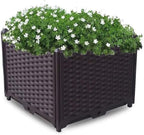 YSUEFIJO Raised Garden Bed Planter, Planters for Outdoor Plants, Elevated Garden Boxes Plant Pots, Grow Herbs and Vegetables Outdoors, Easy to Install by WELCOMETOYSUEFIJO