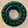Concrete Sprinkler Rings/Donuts, Leaf Design (Pack of 6, Green) by Unknown