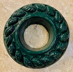 Concrete Sprinkler Rings/Donuts, Leaf Design (Pack of 6, Green) by Unknown