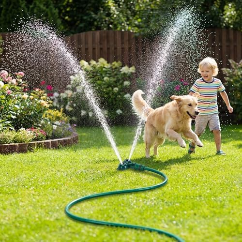 6 Pcs Twin Spot Stationary Sprinkler, Metal Dual Circle Sprinkler Head - Image 7