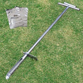 Soil Probe 40 Inch with 2 Bags, Soil Sample Probe with Ejector for Lawn House Plants, T-Handle Soil Sampler Probe Rod with Pedal, Stainless Steel Soil Test Kits Tool for Soil Sampling by Lichtund