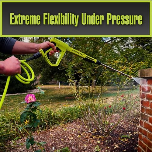Flexzilla Pressure Washer Replacement Hose, 5/16 in. x 25 ft., 4000 PSI, M22 Fittings, No-Kink, Lightweight, ZillaGreen - Image 3