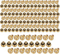 Brass Misting Nozzles for Garden Cooling System 0.012" 10/24 UNC (150 PCS) by KUWAN