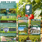 7-in-1 Soil Tester for Soil Moisture pH Fertility Light Intensity, Soil Temp, Air Temp & Humidity, with Pointer and LCD Display.for Garden, Farm, Lawn, Indoor/Outdoor Plant Monitoring. - Image 4