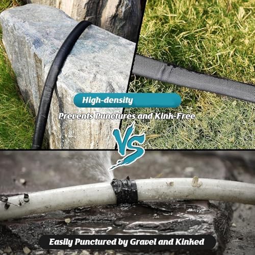 50FT Non-Expanding Garden Hose,Flexible Ultra-Light Water Hose,Multiple Layer PVC,Burst-Regular Lead-Free, Anti-Kink, High-Pressure Freeze Strong Water Hose - Image 3