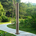 Stainless Steel Water Hose Stand with Copper Faucet, Vertical Garden Water Column, Outdoor Side Inlet Landscape Feature, Durable & Versatile for Gardens, Patios, and Lawns (Antique 5) by Unknown