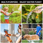 Metal Garden Hose 50 ft with 10 Function Sprayer Nozzle, Lightweight Stainless Steel Water Hose with 3/4" Solid Fittings, Flexible Kink Free Leak Proof for Yard, Patio, Outdoor & Car washing - Image 7