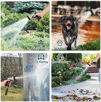 Stainless Steel Metal Garden Hose, 100ft Flexible Water Hose with 10 Adjustable Patterns Spray Nozzle, Heavy Duty, Kink Free, 2 Nozzles Included - Image 4