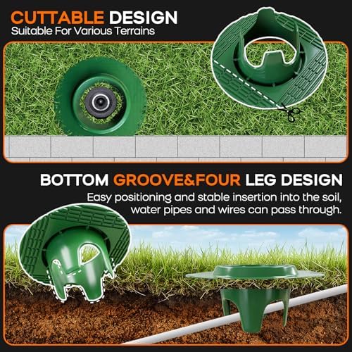 10Pack Sprinkler Head Protector, Cuttable Design, ABS Plash Guard - Image 2