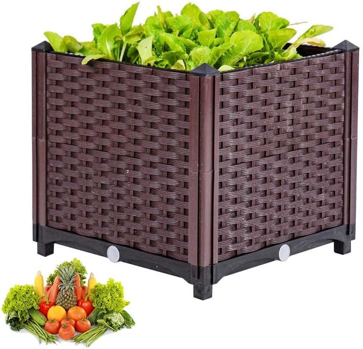 YSUEFIJO Raised Garden Bed Kit, Planter Box for Outdoor Plants, Garden Bed Kit for Vegetables, for Vegetables, Flowers, Herbs, and Succulents by WELCOMETOYSUEFIJO