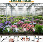 New Quick Connect Drip Irrigation System, Automatic Mist Irrigation Kit with Replaceable Tubing and Misting Nozzles for Garden, Greenhouse and Lawn - Image 5