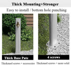 Freestanding Outdoor Water Column with Faucet - 304 Stainless Steel Frost-Resistant Hydrant for Garden Lawn, Durable Floor-Mount Water Feature, Weatherproof Yard Accessory - Image 3