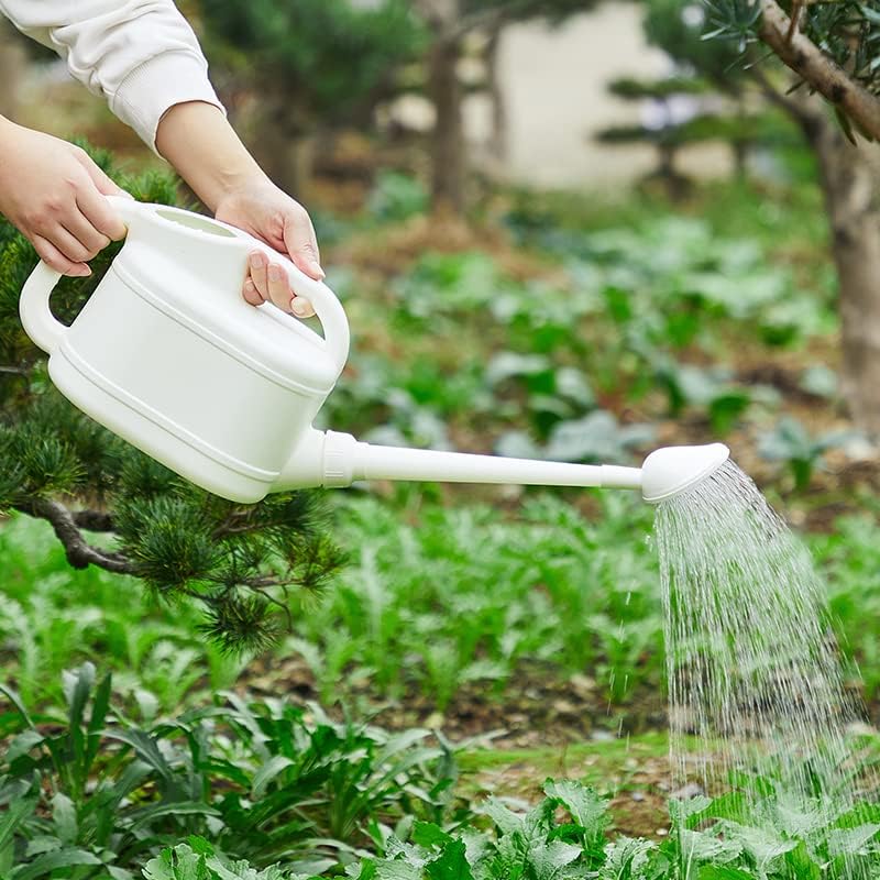 Watering Can for Indoor & Outdoor Plants, Long Spout Watering Can with Stainless Steel Shower Head 4 L/1 Gallon (White) - Image 5