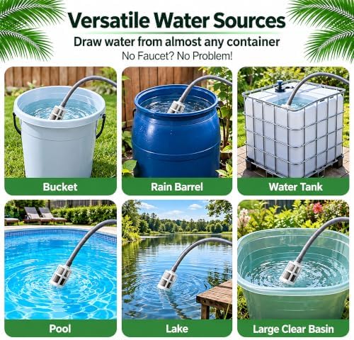 Electric Plant Waterer, High Reach Telescopic Watering Wand with 3 Speeds, 4 Spray Nozzles, 2400mAh Rechargeable Battery, Battery Powered Sprayer Wand for Indoor Outdoor Plants - Image 7