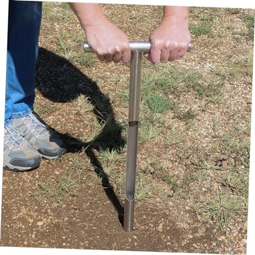 Handle Soil Sampler Probe Durable Stainless Steel Soil Sampling Tool for Gardening and Lawn Maintenance Easy to Clean Skid Design - Image 6
