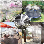 Pre-Assembled Misting Kit, 75FT Misting Line + 27 Brass Mist Nozzles + Brass Adapter(3/4") Outdoor Mister for Patio, Garden, Greenhouse, Trampoline, Sprinkler - Image 4
