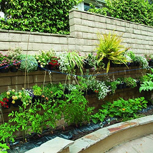 DIG GLW10-100 Living Wall™ Modular Vertical Garden Planting Kit with 10 Pots & Drip Irrigation System for Beautiful Vertical Growing Space - Image 4