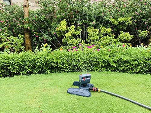 Eden 95124 Adjustable 4-Way Mini Turbo Oscillating Sprinkler W/Quick Connect Starter Set, Covers up to 4,069 sq. ft. Heavy Weight Base, 9.84 x 9.84 x 7.87 inches (Pack of 12) - Image 5
