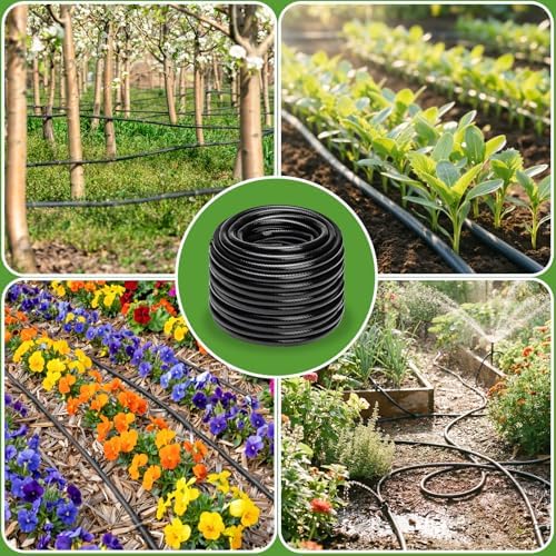 1/2 Inch Drip Irrigation Tubing-98.4Ft/30M Main Tubing Hose for Garden Irrigation System Kit, Plant Watering Irrigation Line Tubing - Image 6