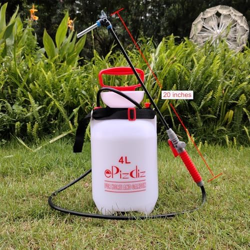 Watering Can Device for Watering Hanging Plant Basket Hard to Reach High Plant Waterer Sprayer 1 Gallon (Red 4L) - Image 6