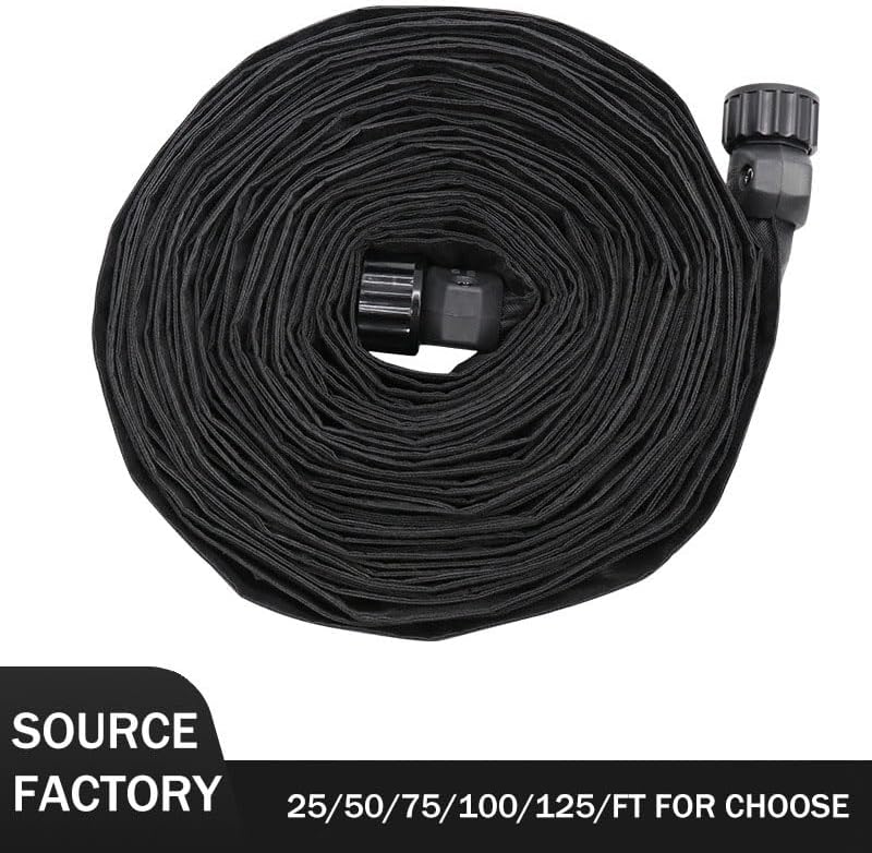 Soaker Hose 50FT 1 Pack, Thickened Flat Drip Irrigation Hose, Save 80% Water, Leak-Free Design Watering Hose for Garden Lawn Flower Bed Vegetable Field 50ft - Image 7