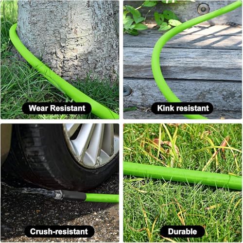 Heavy Duty Garden Hose 5/8 Inch x 200ft - Kink Resistant Lightweight Hybrid Hose, Leak Proof Rustproof Water Hose for Outdoor Watering - Image 6