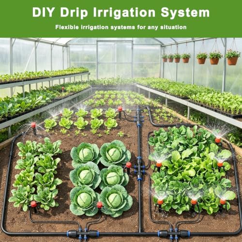 240FT Drip Irrigation System Kit,Quick-Connect Garden Watering System - Image 6