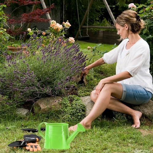 Metal Watering Can for Indoor Outdoor Garden Modern Minimalist Design with Detachable Sprinkler Head Ergonomic Comfort Grip Handle Efficient Irrigation Tool for Flower Lovers and (E, 24.5X11.5X11CM) by Unknown