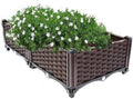 YSUEFIJO Raised Garden Bed Box Vegetable Planter, Planter Box Plastic Rectangle, Garden Bed Kit for Vegetables, Elevated Planter Box for Flower/Herb/Backyard/Patio/Balcony by WELCOMETOYSUEFIJO